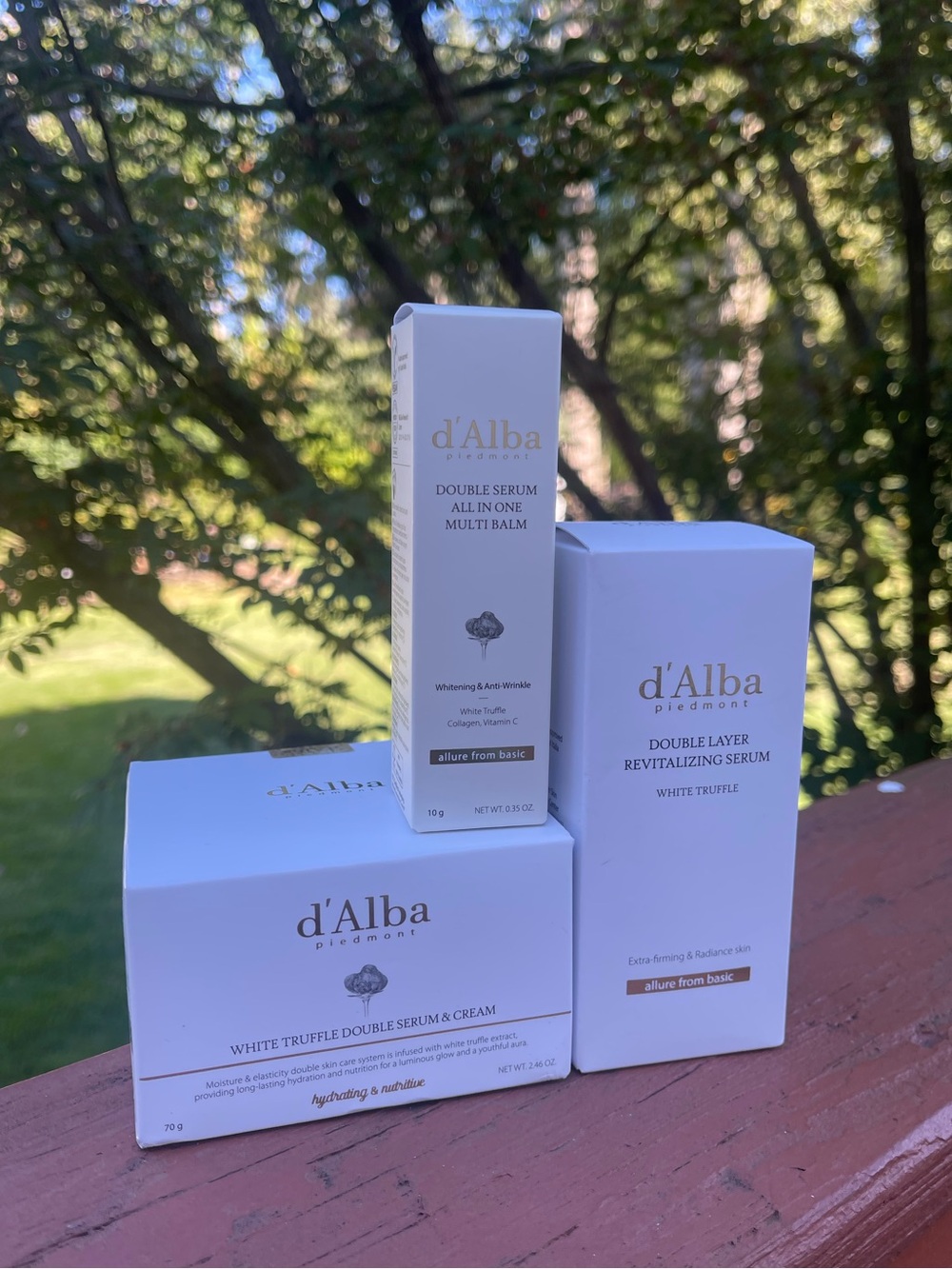 D’ Alba White Truffle Double Serum & cream/ multi balm/ serum